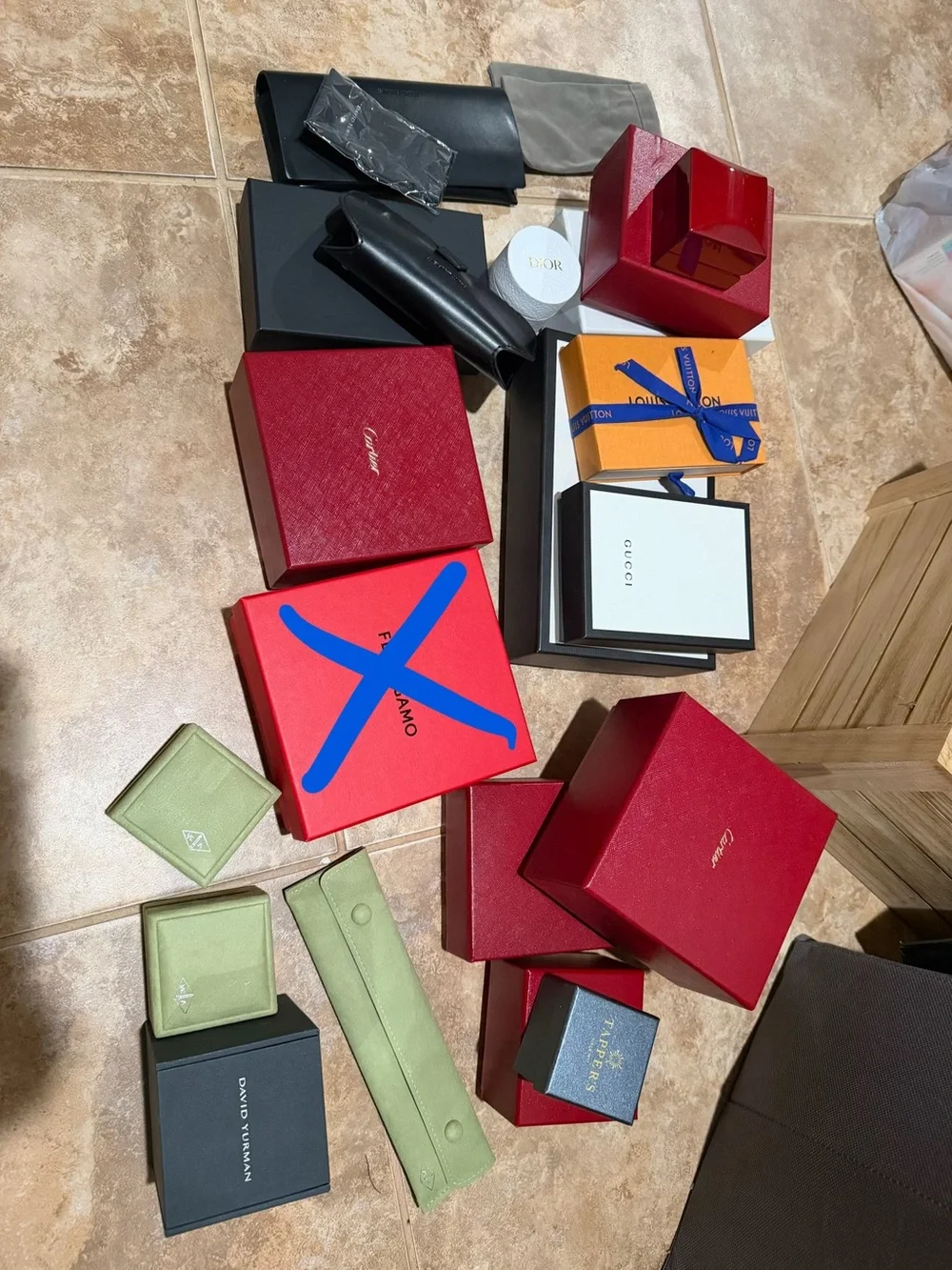 Empty designer boxes!
